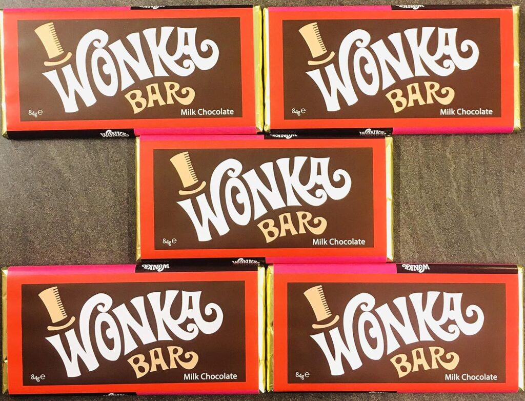 willy wonka chocolate bar